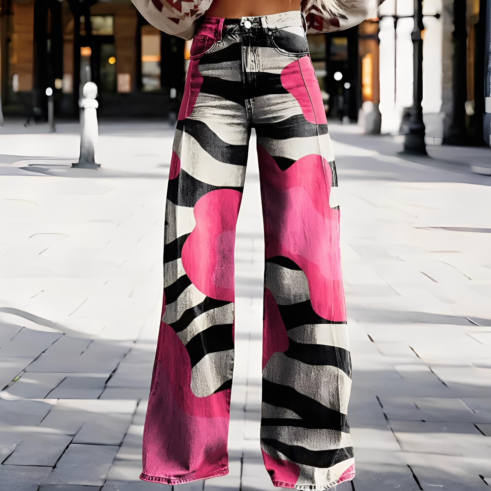 Briley - Pantaloni eleganti e chic a gamba larga per donne
