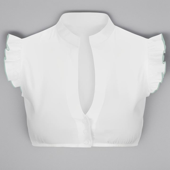 Abegail - Elegante camicetta a maniche corte per donne