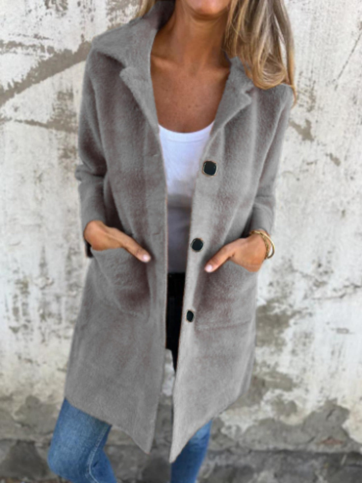 Marce | Cappotto Elegante a Maglia Grossa