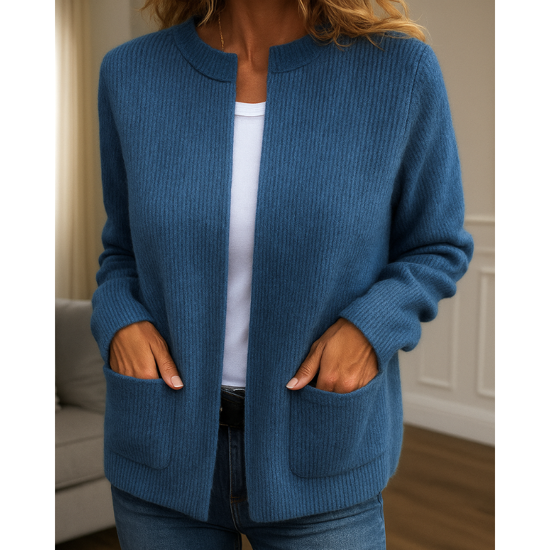 Almira | Cardigan Casual con Tasche Laterali