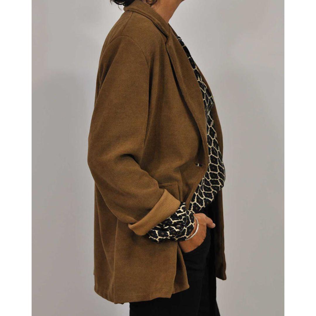 Meriva - Blusa sciolta con scollo a V e bottoni per donne