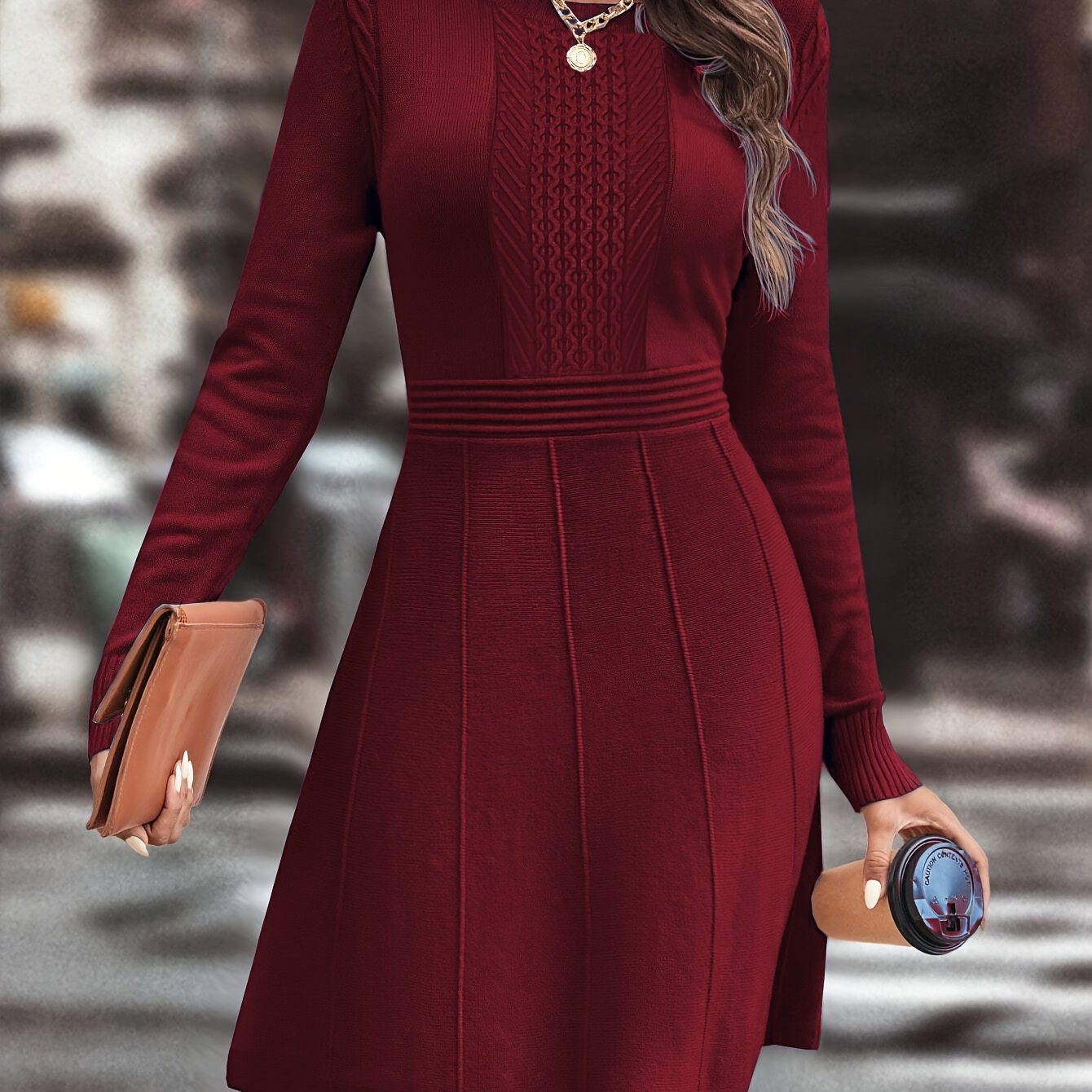Armonia™ – Abito in maglia da donna a linea A, elegante e versatile
