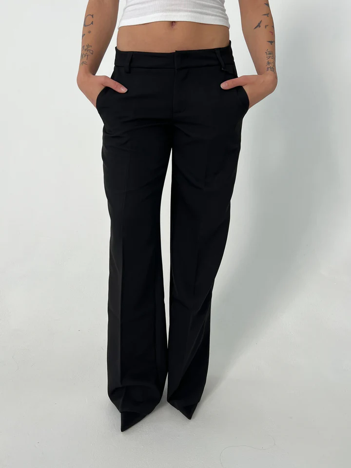 Vittoria – Pantaloni a Vita Alta con Gambe Larghe e Tasche
