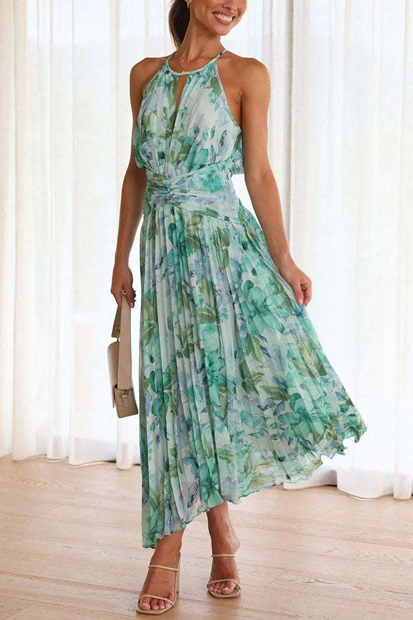 Jinora - Versatile Knee-Length Floral Print Dress