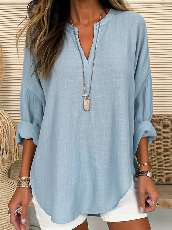 Eliza - Blusa Casual in Lino