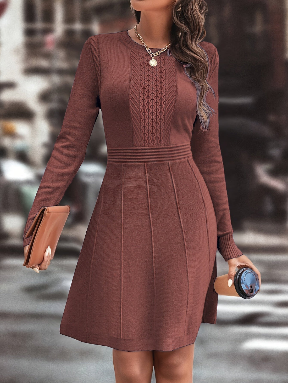 Armonia™ – Abito in maglia da donna a linea A, elegante e versatile