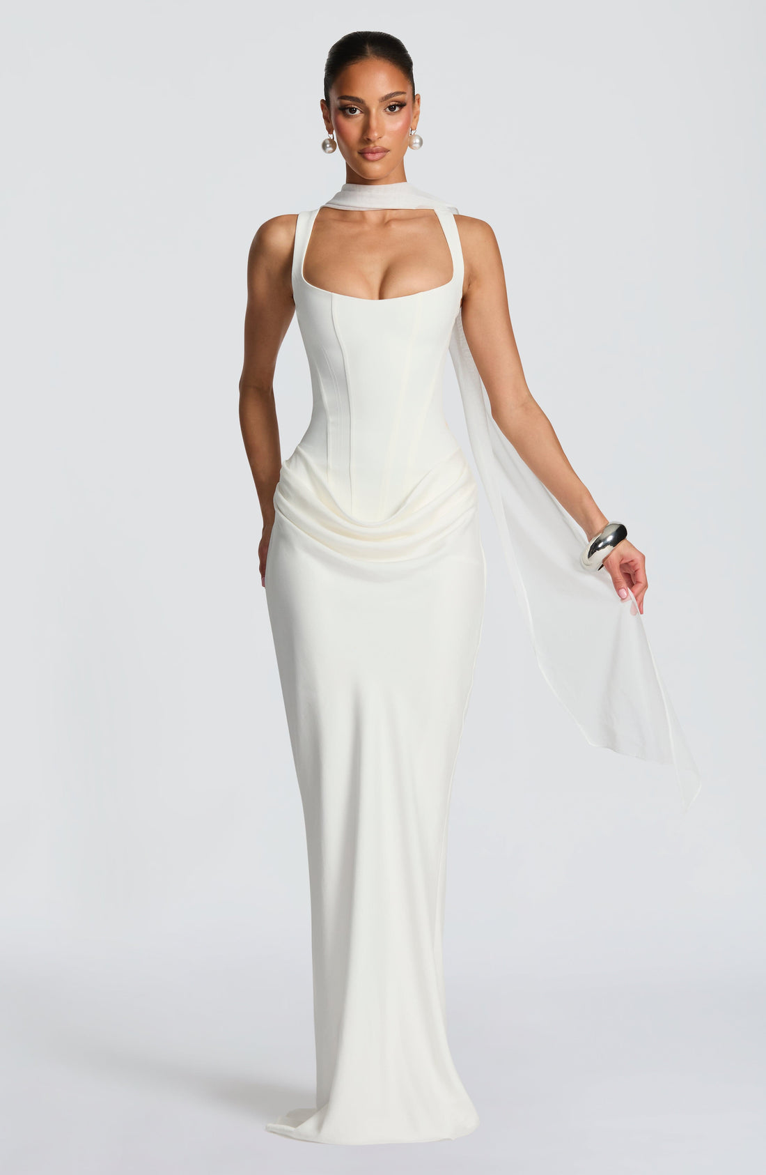 Leonor™ – Abito Maxi Elegante con Scollo Quadrato