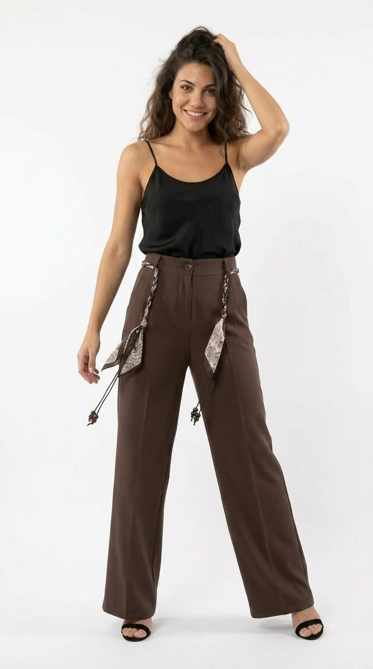 Pantalone palazzo coulisse