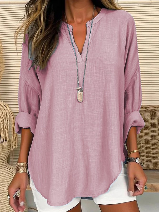 Eliza - Blusa Casual in Lino