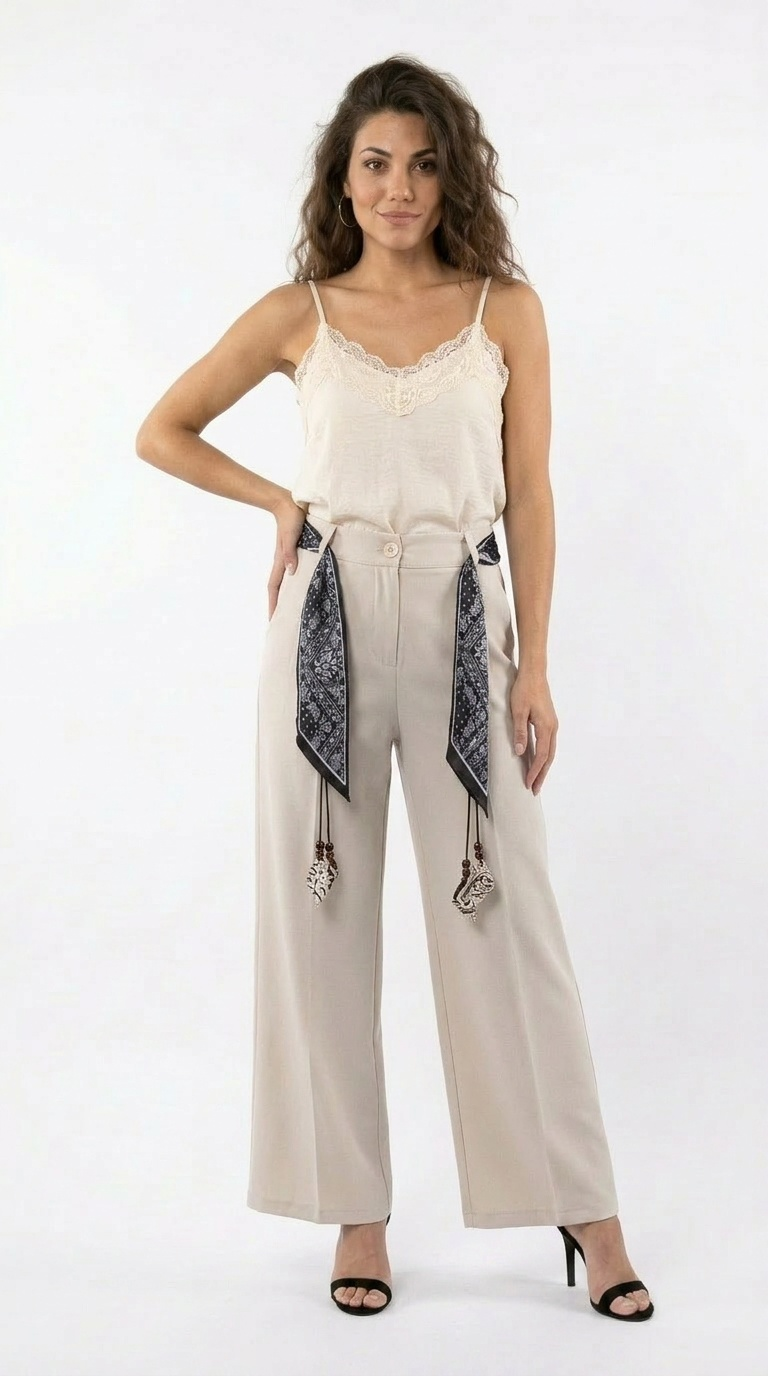 Pantalone palazzo coulisse