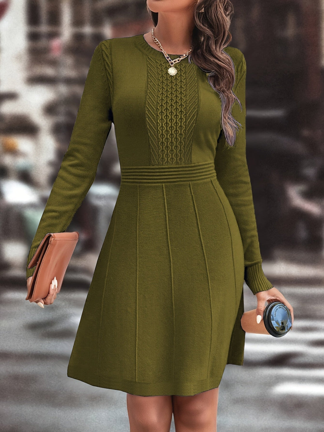 Armonia™ – Abito in maglia da donna a linea A, elegante e versatile