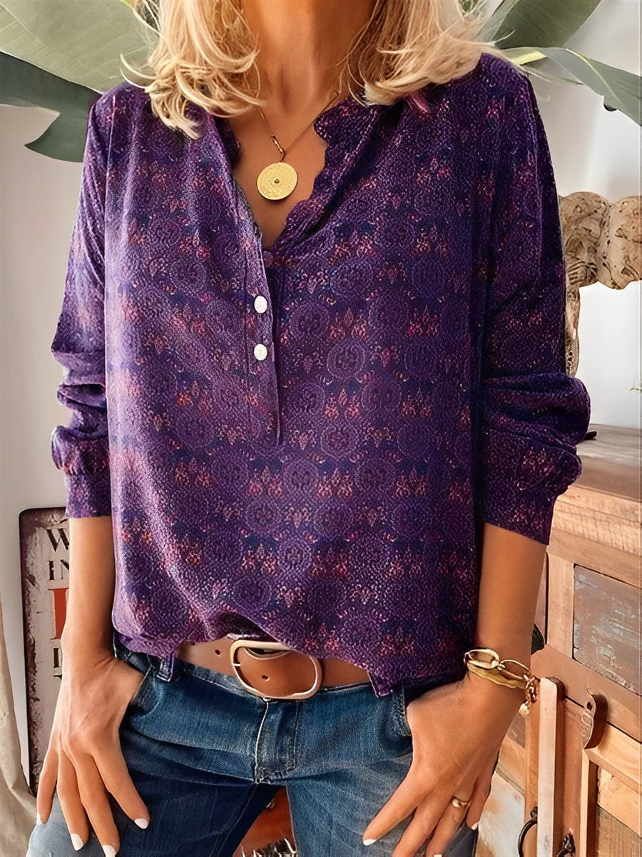 Bellamy - Classica blusa stampata per donne