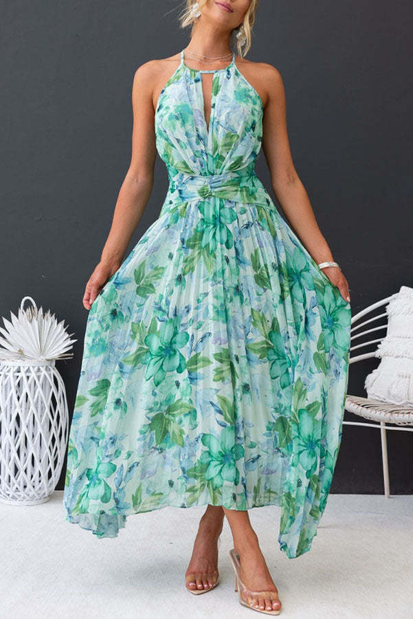 Jinora - Versatile Knee-Length Floral Print Dress