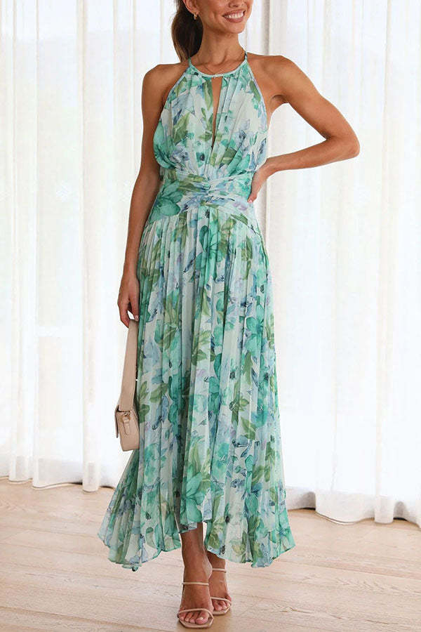 Jinora - Versatile Knee-Length Floral Print Dress