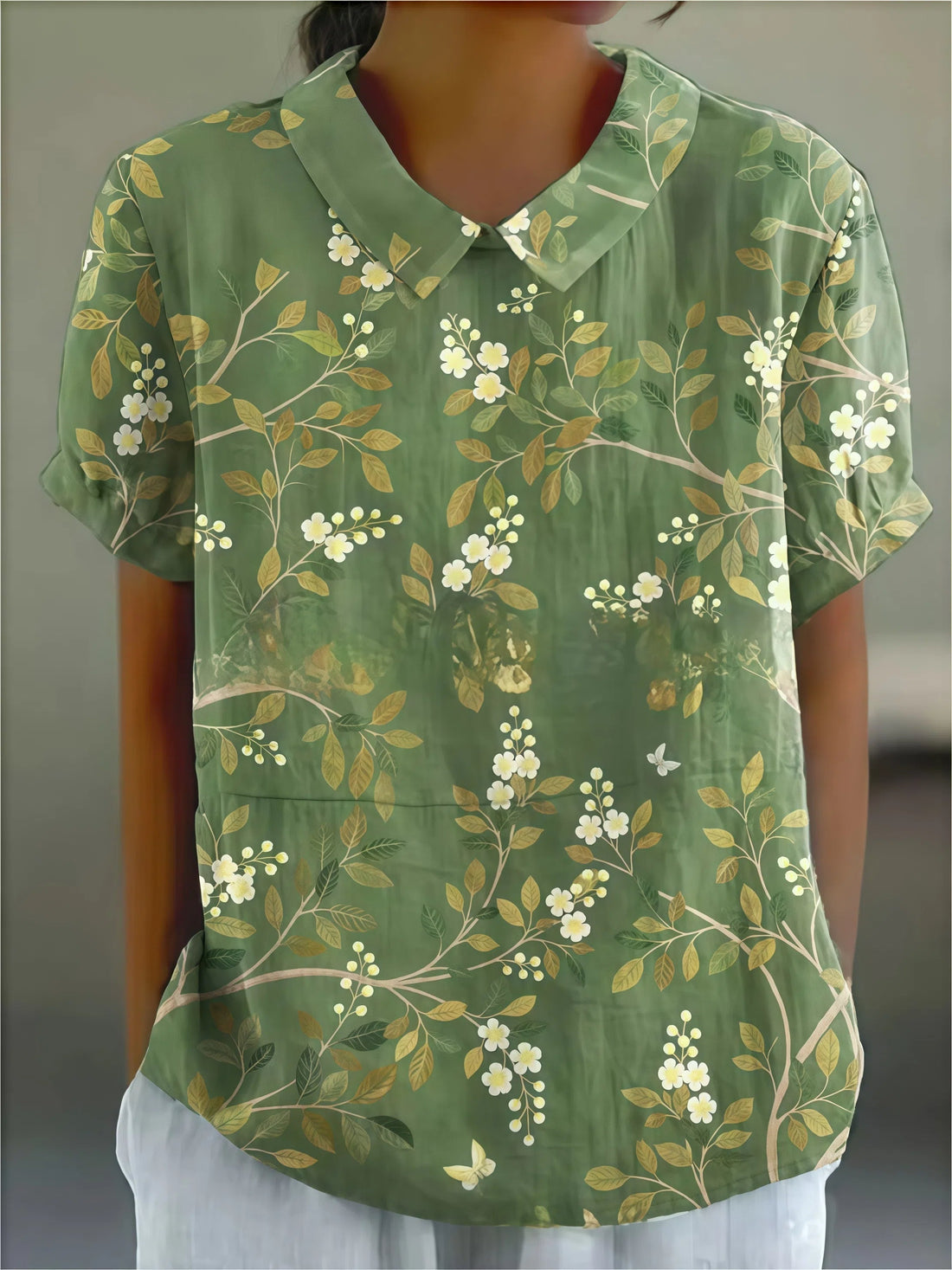 Alejandra - Camicia casual con motivo floreale