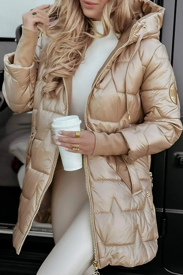 Nolwen | Elegant Winter Coat with Hood and Padding