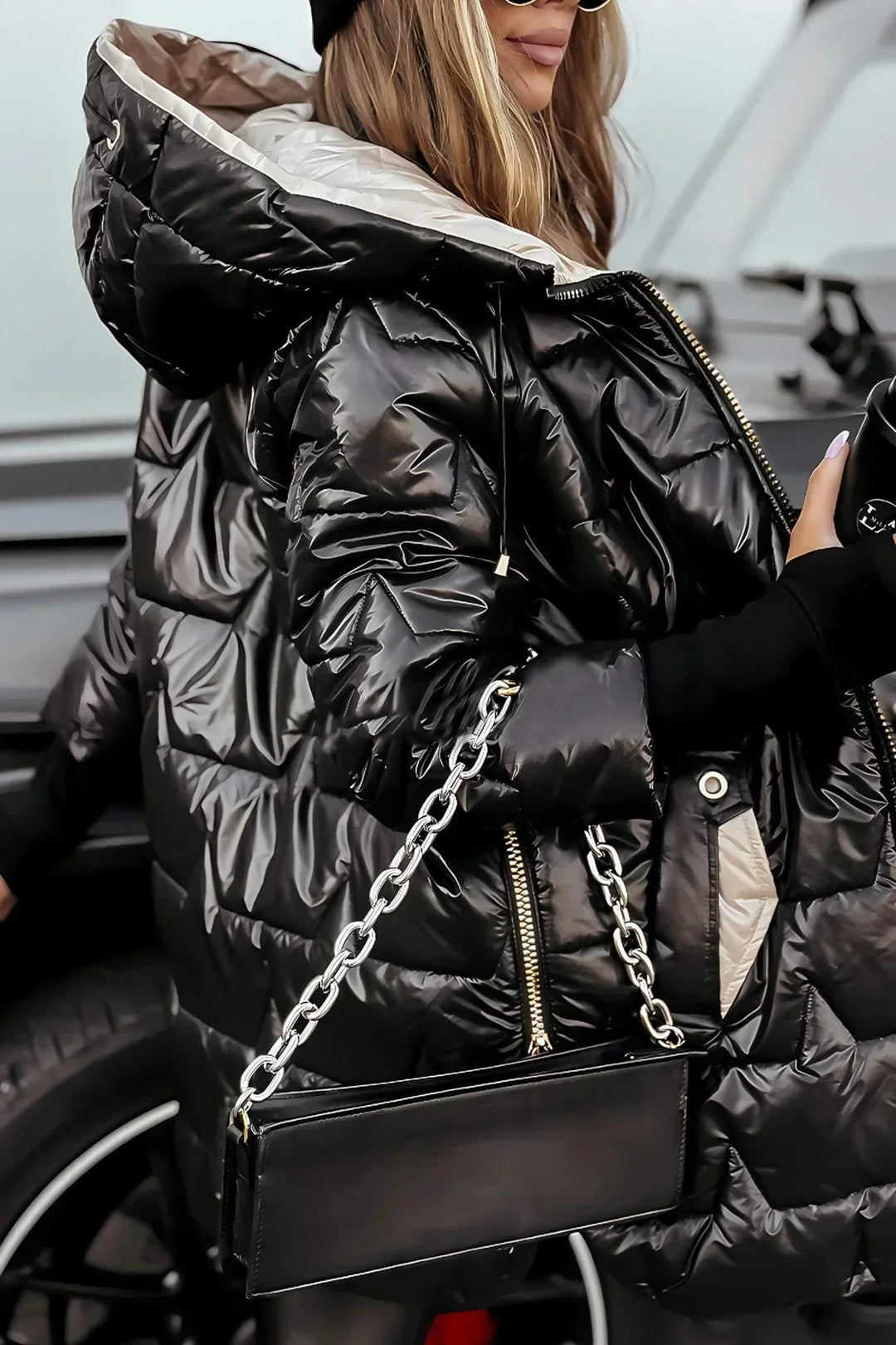 Nolwen | Elegant Winter Coat with Hood and Padding