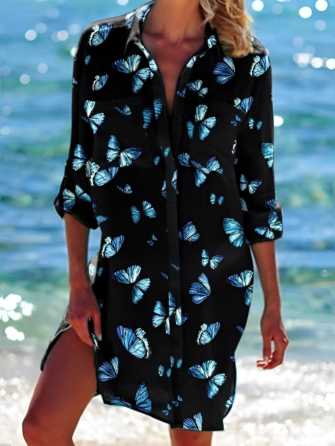 Emely - Casual Loose Fit Shirt Dress for Women