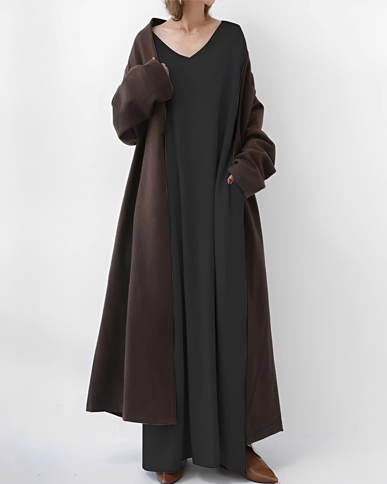 Eliana - Long Sleeve Long Dress