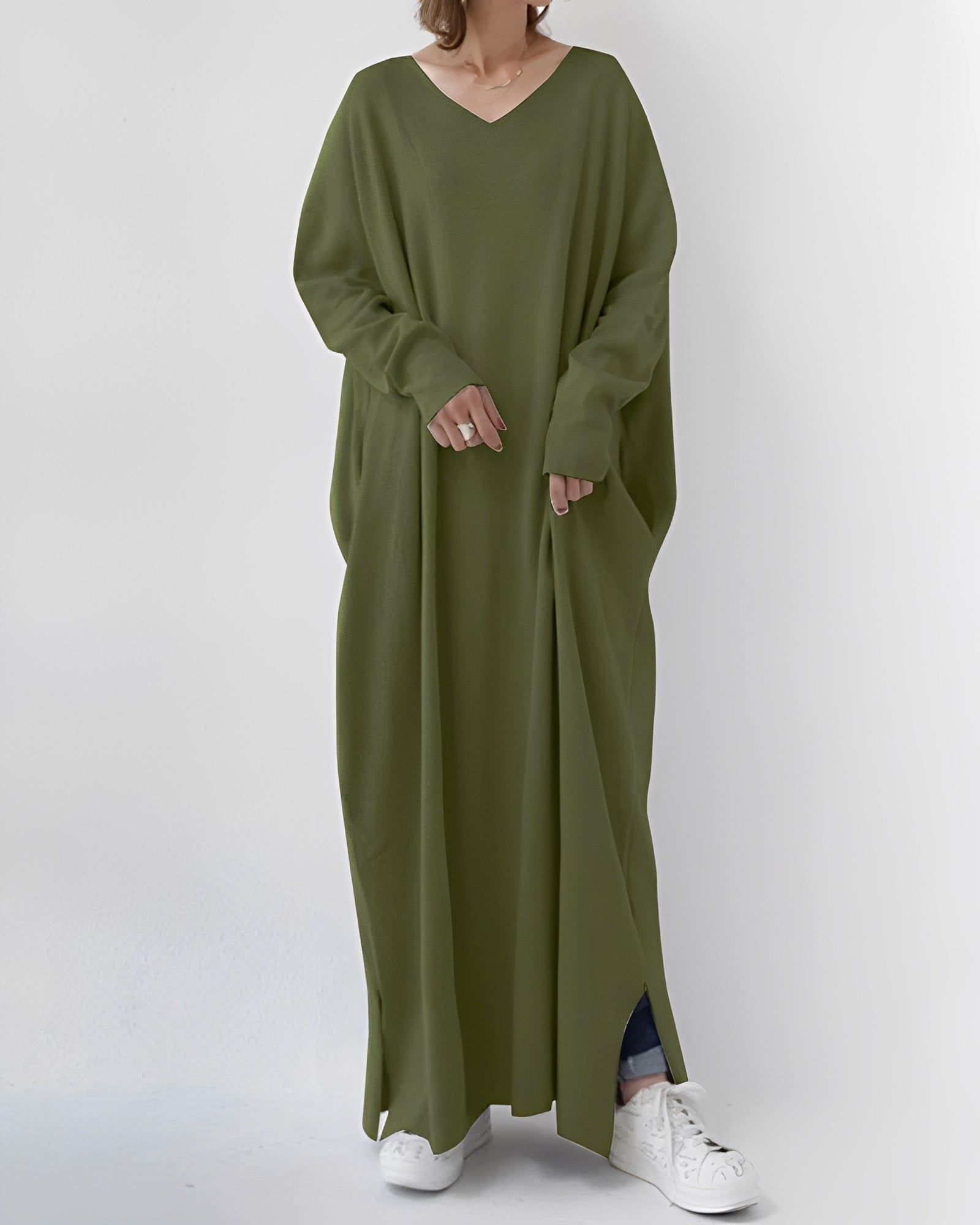 Eliana - Long Sleeve Long Dress
