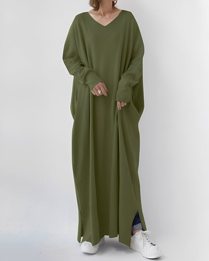Eliana - Long Sleeve Long Dress