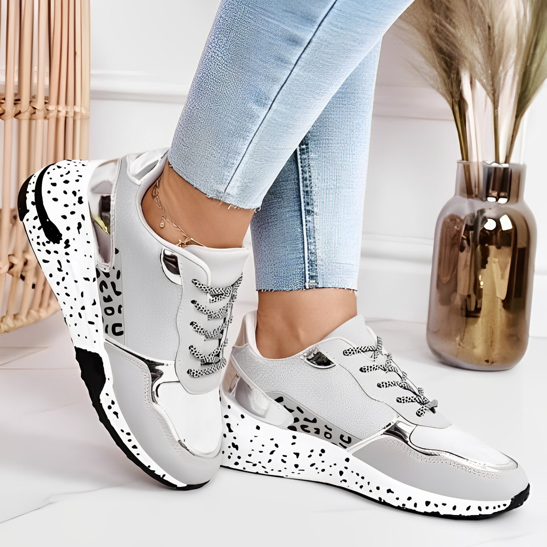 Penelope - Comfortable Wedge Sneakers for Women