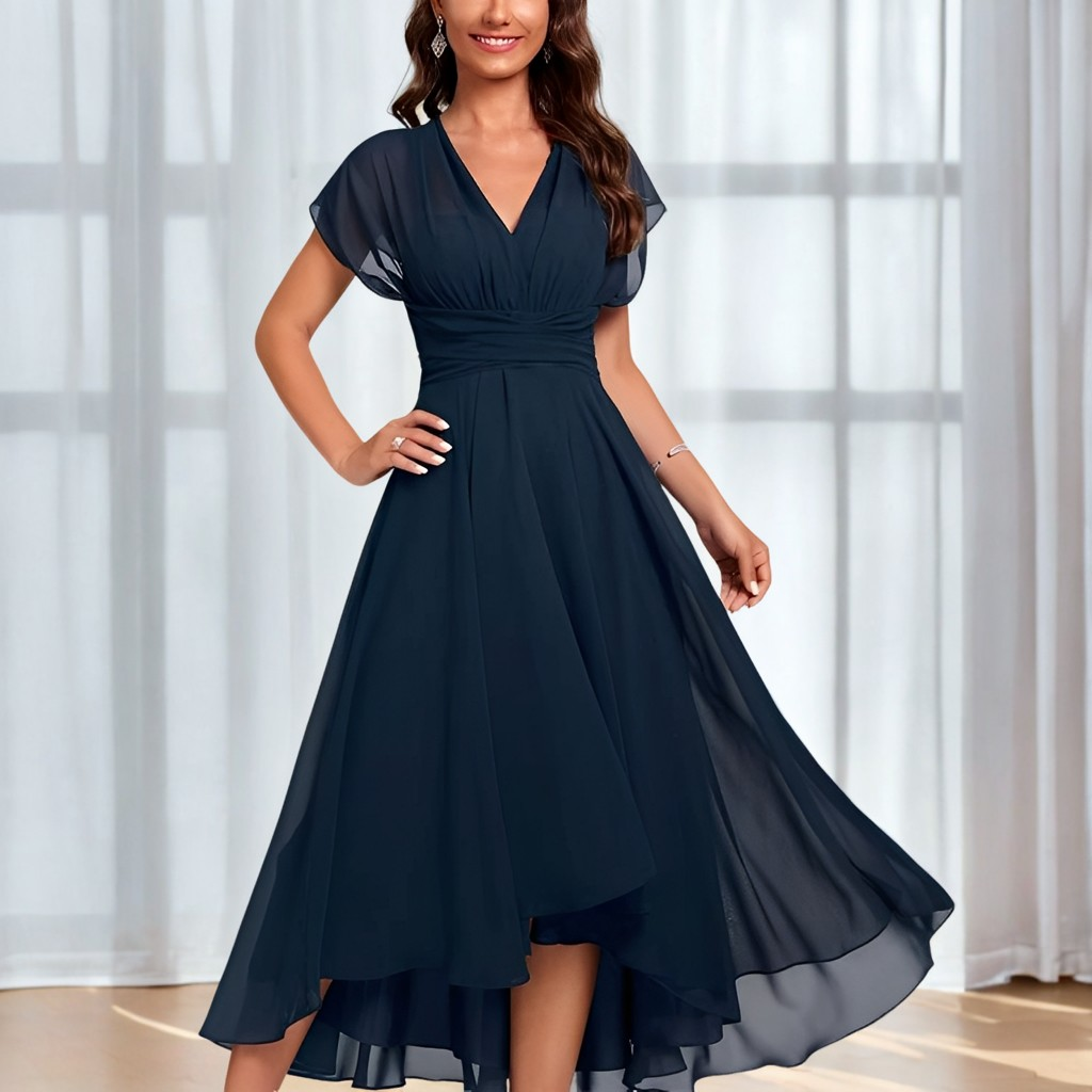 Bethel - Elegant, lightweight chiffon dress for women