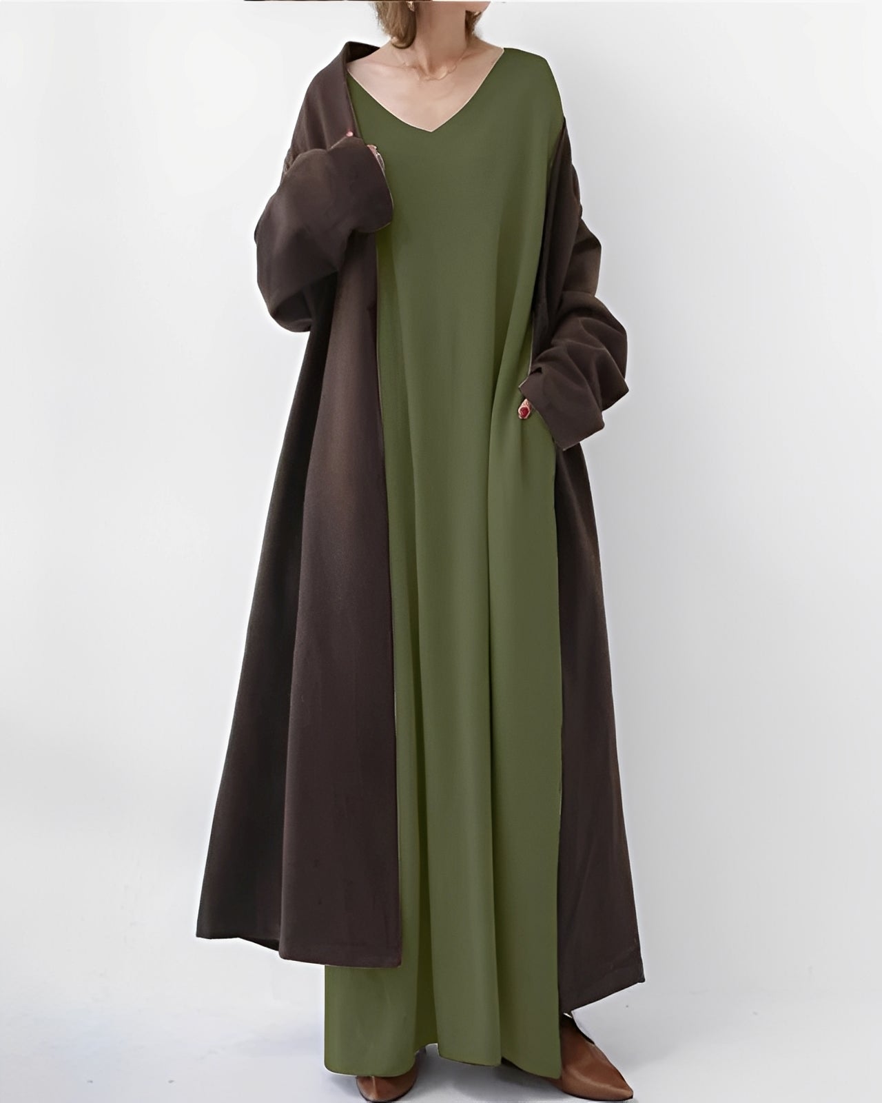 Eliana - Long Sleeve Long Dress