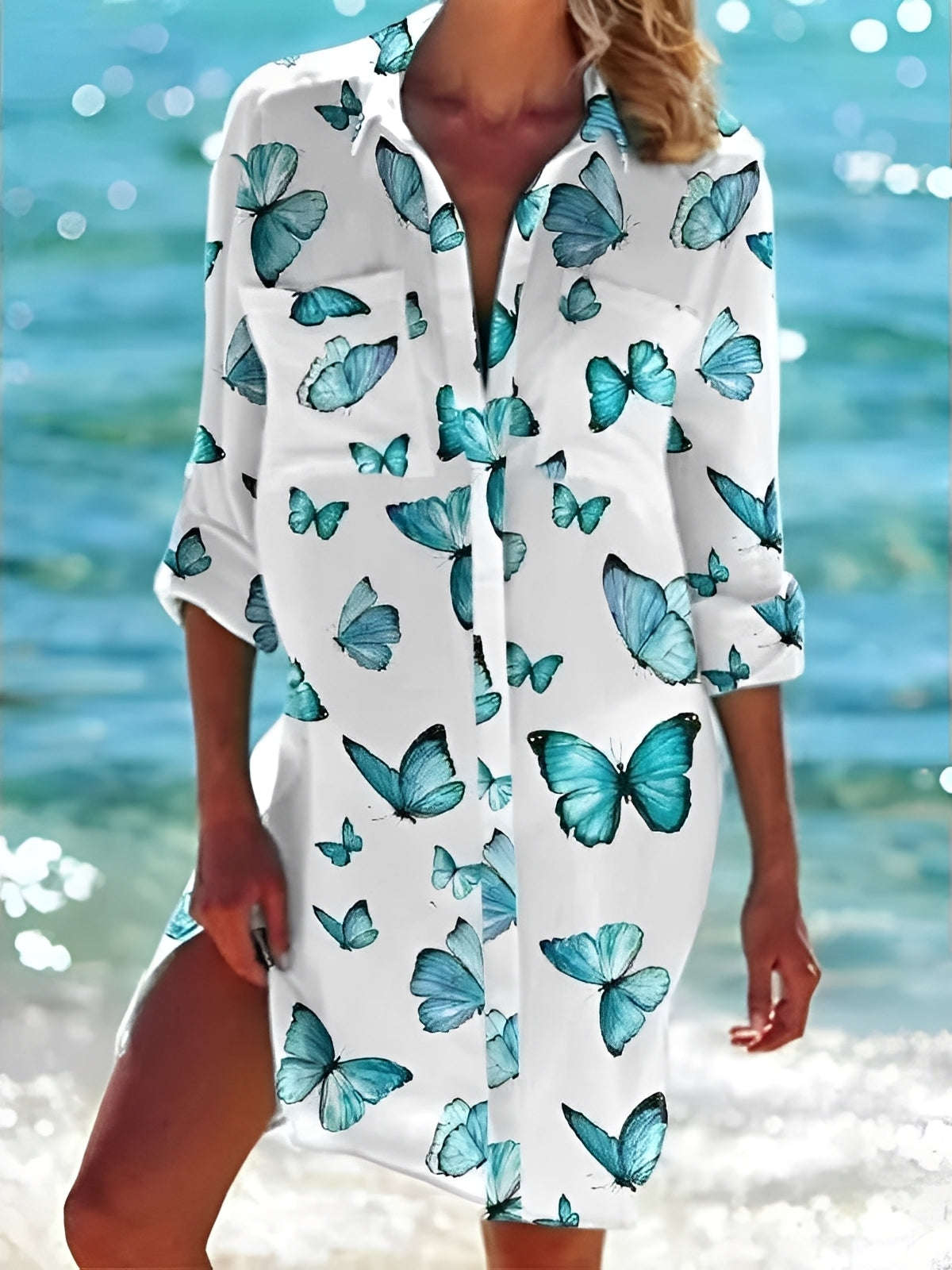 Emely - Casual Loose Fit Shirt Dress for Women