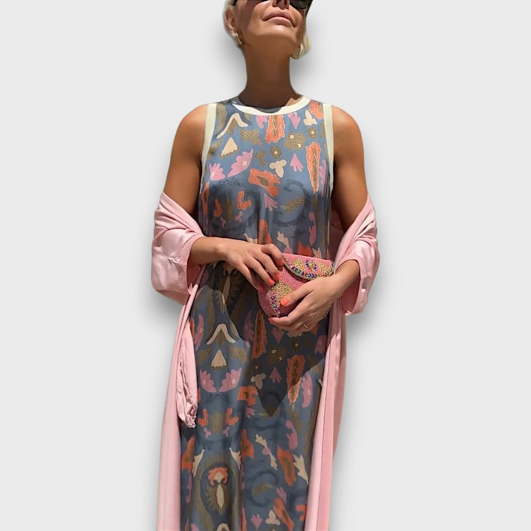 Elveria | Maxi dress with cardigan