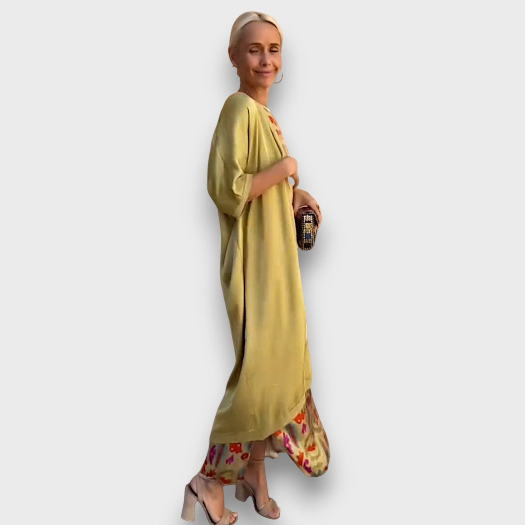 Elveria | Maxi dress with cardigan