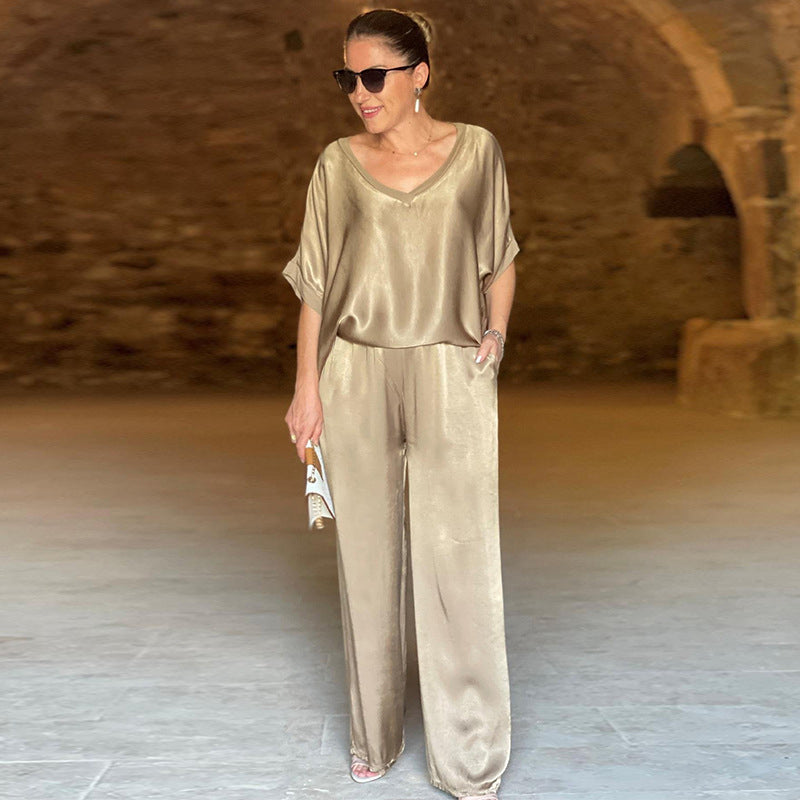 Pauline | Completo in raso lucido